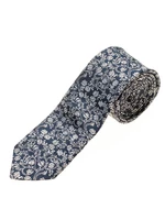 Tmavě modrá pánská elegantní kravata Bolf K104