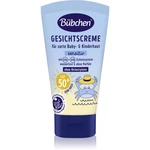 Bübchen Sensitive Sun Protection Face Cream SPF 50+ ochranný krém na obličej pro děti SPF 50+ 6 m+ 50 ml
