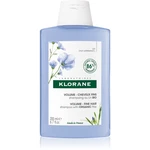 Klorane Flax Fiber Bio šampón pre jemné vlasy bez objemu 200 ml