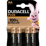 Duracell Plus-AA K4 tužková batéria typu AA alkalicko-mangánová  1.5 V 4 ks