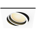 Philips Lighting Hue LED vstavané svietidlo 871951433860900  Hue White Amb. Milliskin Einbauspot eckig weiß 350lm Erweit