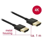 Delock HDMI prepojovací kábel #####HDMI-A Stecker, #####HDMI-A Stecker 1.00 m čierna 84771 pozlátené kontakty #####HDMI-