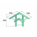 Alutruss BILOCK BQ2-PAL31H 2-bodová rampa rohové viazanie na 3 smermi 90 °