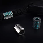 TITANER Titanium Beads EDC Self-luminous Rope Cord Bead Paracord Bead Pendant Never Rusted Knife Cord Outdoor Camping Cl