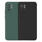 Bakeey for Xiaomi Redmi Note 10 / Redmi Note 10S Case Smooth Shockproof with Lens Protector Soft Liquid Silicone Rubber