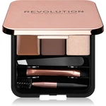 Makeup Revolution Brow Sculpt Kit sada pre dokonalé obočie odtieň Medium 2.2 g