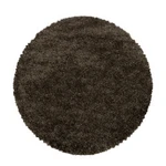 Kusový koberec Fluffy Shaggy 3500 brown kruh-120x120 (průměr) kruh