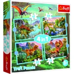 Puzzle Unikátní dinosauři 4v1