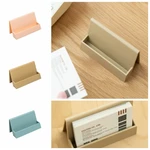 Inclined Business Card Holder Creative Durable Plastic Card Organizer Non-slip Card Holder Lobby