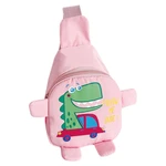 Crossbody Backpack For Kids Cute Dinosaur Cartoon Chest Bag Unisex Travel One Shoulder Backpack For Kids Boys And Girls