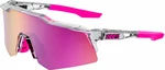 100% Speedcraft XS Polished Translucent Grey/Purple Multilayer Mirror Lens Okulary rowerowe