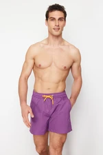 Trendyol Dark Purple Basic Standard Size Swim Shorts