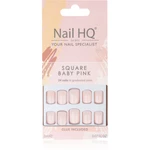 Nail HQ Square umělé nehty odstín Baby Pink 24 ks