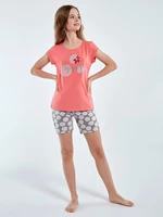 Pyjamas Cornette Young Girl 788/100 Happy 134-164 coral