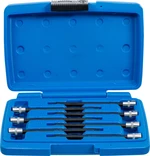 BGS technic Zástrčné hlavice TORX s kuličkou 1/4", T10-T40, prodloužené 130 mm, sada 7 dílů - BGS 8618