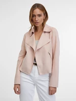 Orsay Light Pink Women's Suede Jacket - Women