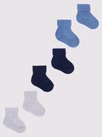 Yoclub Kids's Baby Boys' Turn Cuff Cotton Socks 3-Pack SKA-0009C-0000-001