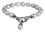 JwL Luxury Pearls Náramek z pravých šedých perel JL0558