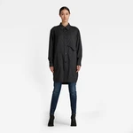 G-STAR Košeľa - Long millery overshirt sivá