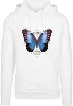 Men's sweatshirt Become The Change Butterfly Hoody white