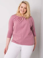 Larger pink cotton blouse