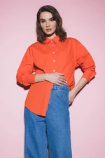 DEFACTO Oversize Fit Poplin Basic Long Sleeve 100% Cotton Shirt