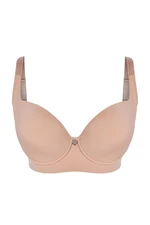 Trendyol Curve Heart Accessory Plus Size Bra with Skin Side Lifting Effect