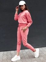 Women's classic sweatshirt CASUALVIBE coral Dstreet