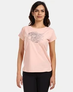 Women's cotton T-shirt Kilpi NELLIM-W Coral