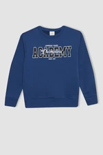 DEFACTO Boy&#39;s Crew Neck Printed Sweatshirt