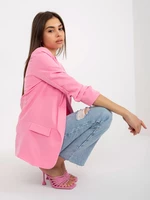 Pink Women's Jacket with 3/4 Sleeves by Adele