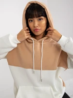 Basic beige and ecru hoodie RUE PARIS