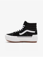 Černo-bílé dámské kotníkové tenisky VANS UA SK8-Hi Stacked - Dámské