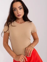 Women's Camel Striped Blouse