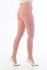 BİKELİFE Powder Plus Size High Waist Lycra Gabardine Leggings Trousers.