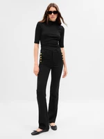 Black women's flared fit pants GAP