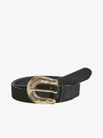 Black women's leather belt VILA Luisa