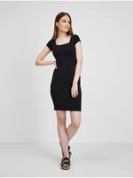 Black women's ribbed sheath dress Guess Charlotte