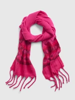 Dark pink women's patterned scarf GAP