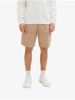 Light brown men's shorts with pockets Tom Tailor