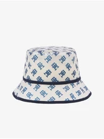 White Women's Patterned Waterproof Hat Tommy Hilfiger - Women