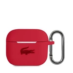 Pouzdro Lacoste Liquid Silicone Glossy Printing Logo pro Airpods 3, red