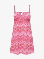 Pink Women Patterned Dress ONLY Nova - Women