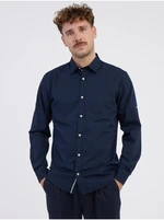 Dark blue Men's Shirt Jack & Jones Plain - Men