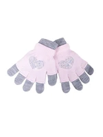 Yoclub Kids's Gloves RED-0242G-AA50-008 Navy Blue