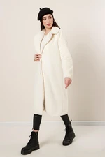 By Saygı Lined Long Plush Coat