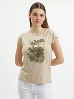 Orsay Beige Womens T-Shirt - Women