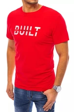 Red men's T-shirt Dstreet