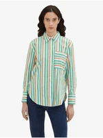 Light Green Ladies Striped Shirt Tom Tailor - Women