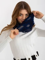 Women's scarf with pattern - blue